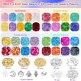 thumbnail image 2 of Cuentas de Vidrio para Pulseras Funtopia 6 mm 1396 piezas con Kit 34 Colores, 2 of 6