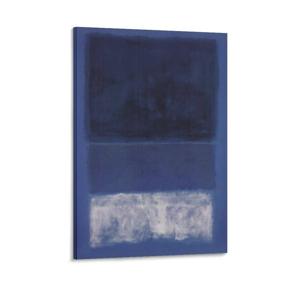 Mark Rothko Print Abstract《White And Greens in Blue》Canvas Paintings Wall Art Poster Posters Art Print Wall Photo Paint Poster Hanging Picture Family Bedroom Decor Gift 16x24inch(40x60cm)