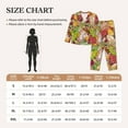 thumbnail image 6 of Junzan Bright Mushrooms Print Womens Pajama Sets,Long Sleeve Button Down For Women Pjs 2 Piece, 6 of 9