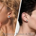 thumbnail image 5 of Flat Screw Back Stud Earrings,Flat Back CZ Earrings for Cartilage Helix Piercing for Women Men Hypoallergenic, 5 of 9