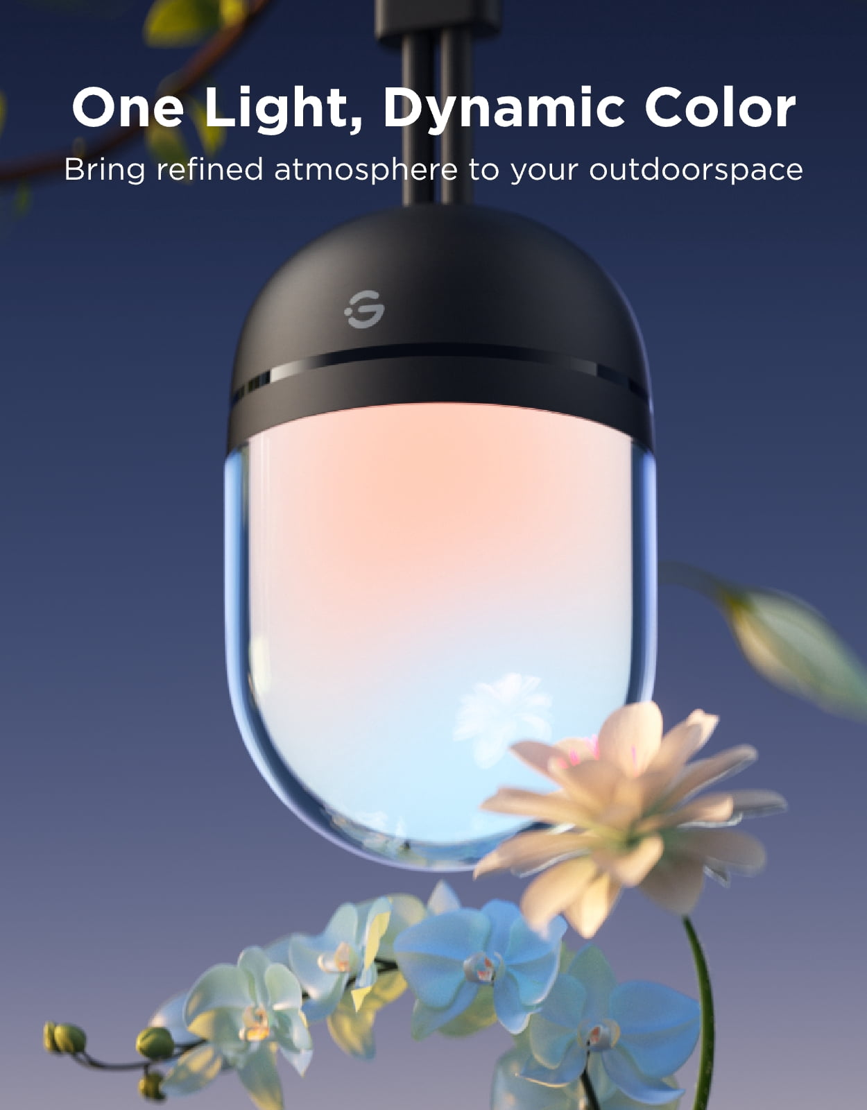 Govee 32.8ft RGB Outdoor String Lights, IP67 Waterproof, 55 LED Bulbs, 111+ Scene Modes, Works with Alexa, Google, Matter