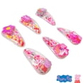 thumbnail image 5 of Luv Her Toys For Girls, 6pc Cute Hair Clips For Girls with Favorite Character Charms, Gifts Magical Confetti Hair Clips for Kids, Hair Accessories for Girls Ages 3+, 5 of 7