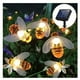 thumbnail image 2 of Solar Garden Lights, Honey Bee String Lights, 7M/24Ft 8 Mode Waterproof Outdoor/Indoor Garden Lighting For Flower Fence, Patio, Festoon, Summer Part, 2 of 6