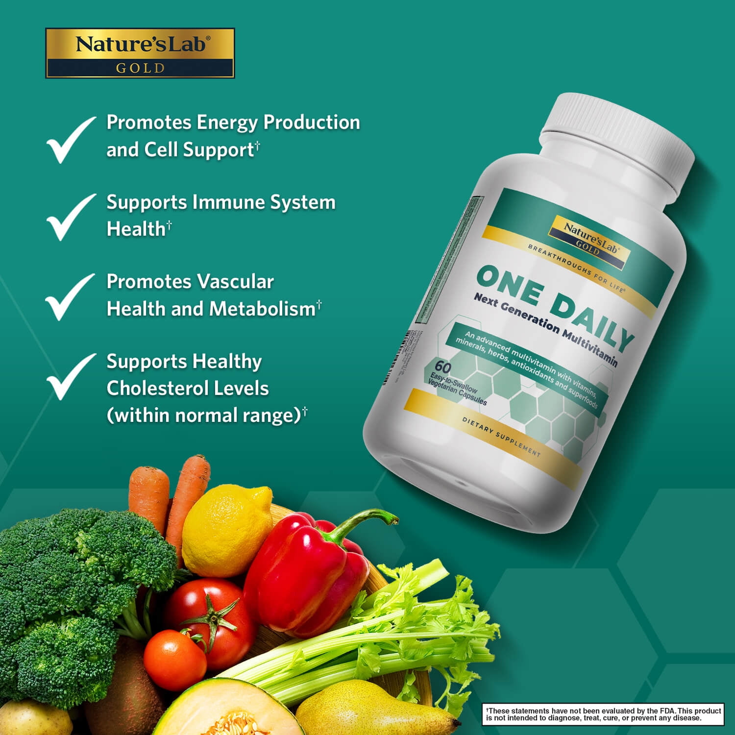 Nature's Lab - One Daily Multivitamin - 60 Capsules