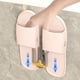 thumbnail image 5 of Organizador de almacenamiento de plástico gris para zapatos de pared sin punzón | Soporte para zapatillas ventilado y resistente a la humedad | Almacenamiento de zapatos para ahorrar espacio en una, 5 of 7