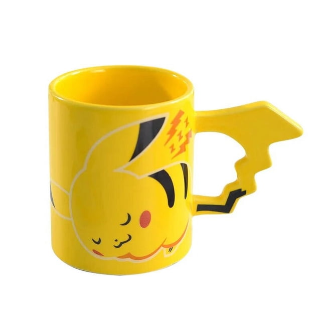 Taza de Pikachu Arco Iris Latino Anime 370ML Kawaii Porcelana