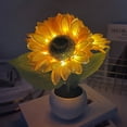thumbnail image 1 of Rechargeable Sunflower LED Night Light with Solar Power for Bedroom and Outdoor Decoration, 1 of 8