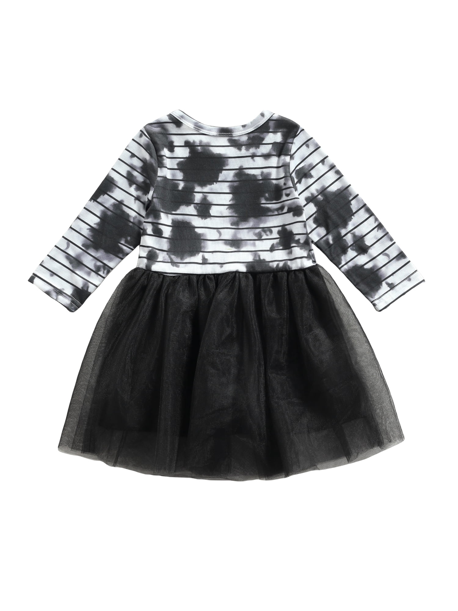 Robe Pull Longue à Manches Longues Pour Fille - Taille Haute, Style Princesse/Danse - Imprimé Dessin Animé/Halloween - Xiaojiu