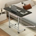 thumbnail image 5 of Height Adjustable Folding Table with Wheels & Storage Shelf for Bedroom, Living Room, Outdoor, Office & Study, 5 of 14