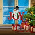 thumbnail image 5 of Morning View Christmas Snowman Joy Yard Stakes Sign Metal Joy Garden Stake Decorations Outdoor Lawn Ornaments Xmas Yard Stake Holiday Winter Wall Decor for Patio Pathway Outside Red 25.2 Inches Tall, 5 of 6