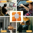 thumbnail image 6 of HCBY Sherpa Throw Blanket for Couch - Super Soft & Warm Striped Fleece Blanket Cozy Plush Fluffy Blanket for Bed Couch Sofa All Season (Orange 59"x39"), 6 of 7
