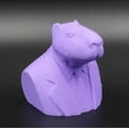 thumbnail image 5 of Clever Contraption Capybara Bust Figurine – Brown Animal Statue for Shelf, Desk, or Office Décor, 5 of 10