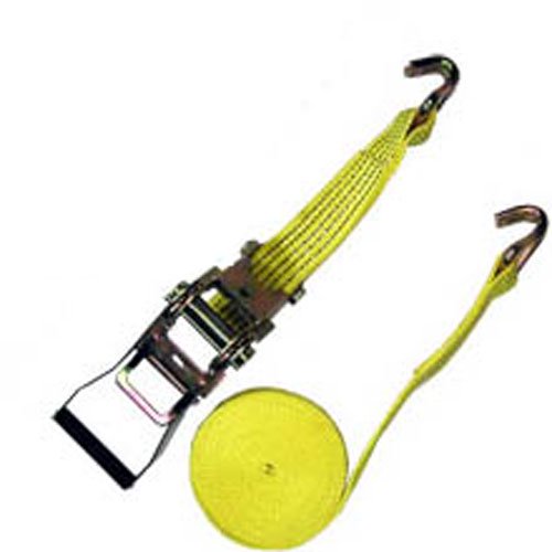 Ratcheting 2" x 27' Tie Down Straps Ratchet Hauling Towing 10,000 Lbs J
