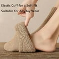 thumbnail image 3 of Kesuv Fall Socks, Kesuv 5 Pairs Women's Solid Mid-calf Socks, Nyzfexk Sock, for Fall Winter, Womens Thick Thermal Crew Sock Comfortable, 3 of 6