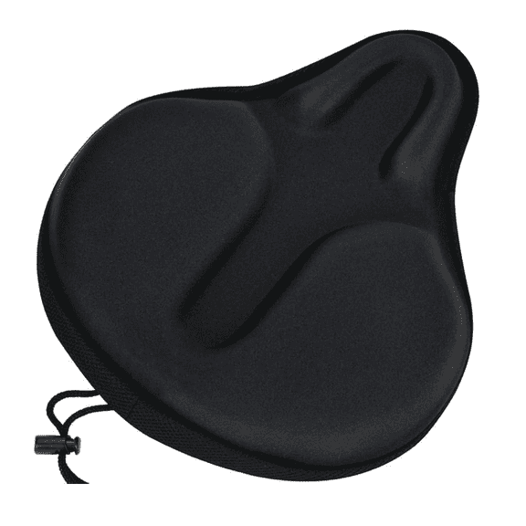 MixMart Comfortable Exercise Bike Seat Cover - C6 Large Wide Foam & Gel Padded Bicycle Saddle Cushion for Women Men, Fits for Peloton, Stationary, Cruiser Bikes, Indoor Outdoor Cycling, Soft