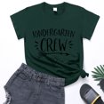 thumbnail image 2 of Pompotops T-Shirts Décontractés à Manches Courtes Imprimés de Lettres pour Femmes, 2 of 6