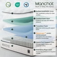 thumbnail image 2 of MANCHOT Deeprest 12 inch Queen Size Hybrid Mattress, Cooling Gel Memory Foam & 5-Zone Support, Firm Feel, Bed in a Box, 2 of 9