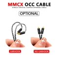 thumbnail image 4 of 3.5mm to MMCX 6N OCC Upgrade Cable 4ft Compatible with Shure SE846 SE535 S0NY N1AP N3AP Logi UE900 900S Fii0 F5 F9 Macaw Vsonic IBasso Beyer Fidue Headphones, 4 of 10
