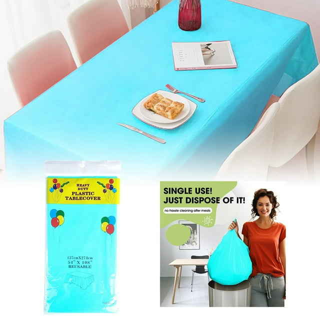 Table Cloth for Events Any Occasion with Convenient Disposable Covers for Quick and Stylish Dining