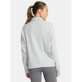 thumbnail image 3 of Avia Women's and Women's Plus Corded Mock Neck Pullover with Long Sleeves, Sizes XS-4X, 3 of 5