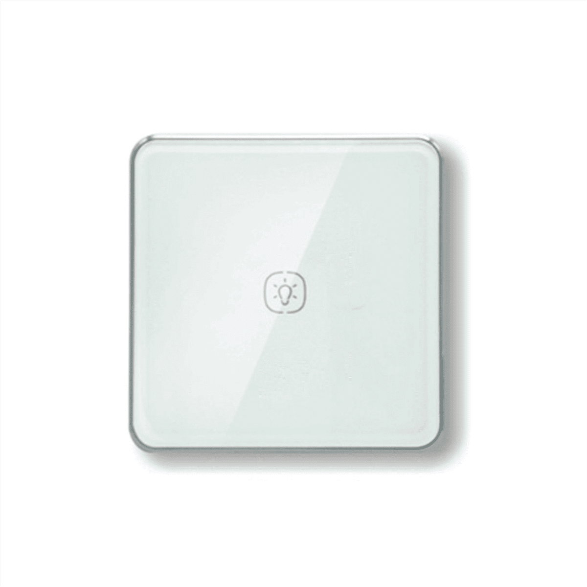 Zigbee Light Switch with Aluminum Frame Glass Touch Switch Work with Tuya Home Assistant Control 2 Way,1 x Light Switch