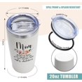 thumbnail image 3 of Mom Gifts From Daughter Son, Mothers Day Gifts, Birthday Gifts for Mom Funny Gifts for Mom New Mom Gift Best Mom Ever Gifts Stepmother Gifts Mom Gifts Mother''s Day Christmas Gifts For Mom - 20oz, 3 of 6