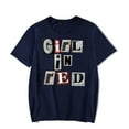 thumbnail image 1 of T-shirt Fille en Rouge Mode Imprimé Logo Manches Courtes Unisexe Col Rond Haut Tendance Mode Urbaine, 1 of 2