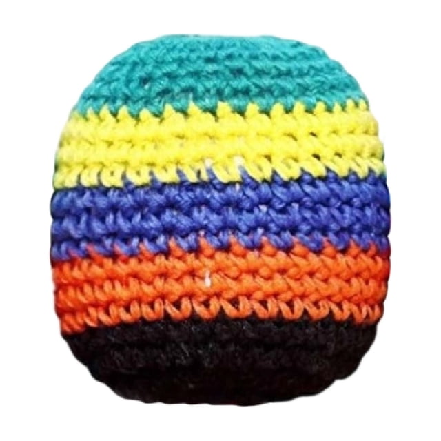 Handmade Crocheted Hackys Footbag Sacks,1Pcs Assorted Foot Bag Crochet Hackys for Adults, Juggling Balls for Beginners, Punching Bag Sacks, Stress Relief Toss Outdoor Party Games Gifts