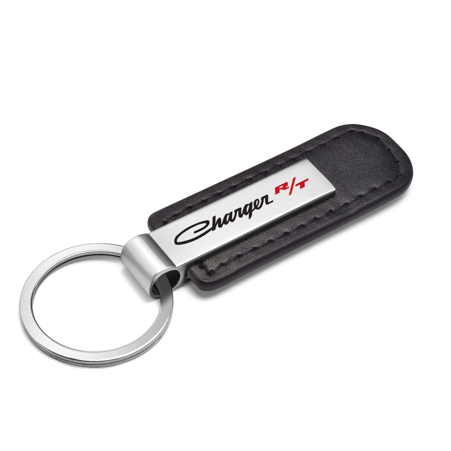 Dodge Charger R/T Classic Black Leather Strap Key Chain Keychain Key-ring