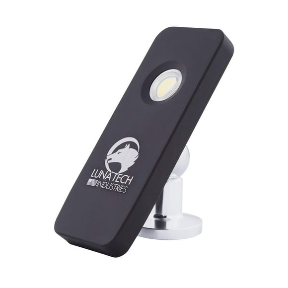 Luna Tech , Lampe de Poche Aluminateur, Rechargeable, Étanche, Base Magnétique Double Détachable, Aluminium Maillé, Inclut Micro USB & Adaptateur