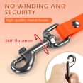 thumbnail image 2 of Wolfone Correa Impermeable para Entrenamiento de Perros de Línea Larga - Naranja 16ft Correa para Exteriores para Llamada, Playa, Natación, Senderismo - Fuerte Correa Larga para Perros Pequeños Media, 2 of 7