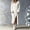 White, variant on BRGZLK Winter Sweater Dresses for Women Trendy VNeck Solid Color Warm Cozy Casual Long Dress Button Down Side Slit Maxi Dress Black 3XL