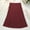 Wine, variant on A Line Midi Skirt for Women High Waist Flowy Casual Solid Color Skirt Soft Knit Office Basic Skirts