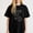 Black-1, variant on Women's Floral framed Mama Sloth Graphic T-Shirt S-4XL Mother's Day Gift