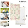 thumbnail image 6 of Yayeee 100% Cotton Hand Towels for Bathroom 16" x 28" Soft Absorbent Kitchen Towel, Light Pink Geometric, 6 of 7