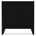 thumbnail image 4 of Harper 30" Wide Solid Hardwood Mid-Century Modern Low Storage Cabinet in Black, 4 of 12
