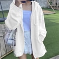 thumbnail image 3 of Sudaderas multicolores informales para hombre y mujer, sudaderas con capucha de talla grande con cremallera, Tops, moda 2023, 3 of 5