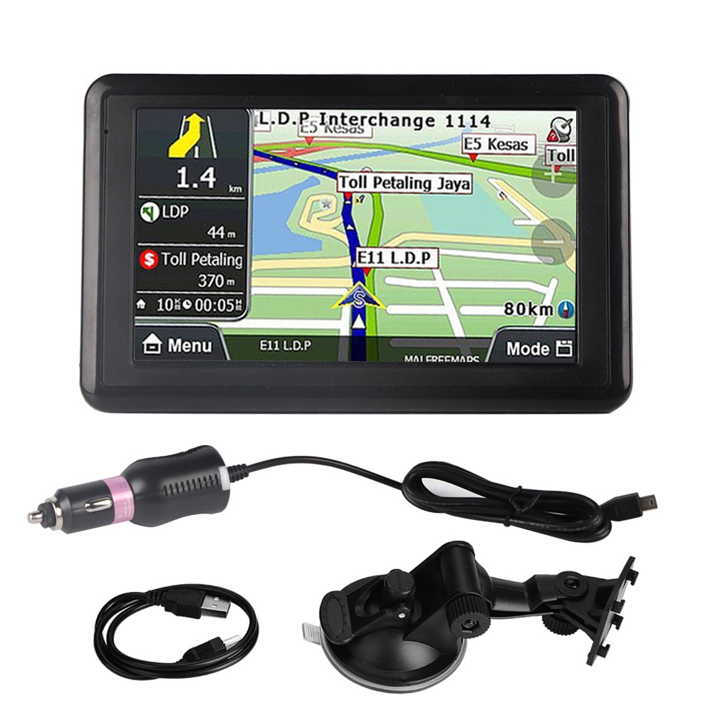 Ymiko GPS-Navigationsgerät Universal Car 5-Zoll-Touchscreen Car Navigator GPS-Navigation DDR256M 8G MP3 F M Europakarte 508