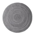 thumbnail image 4 of NUZYZ Round Heat Insulation Table Mug Mat Pad Placemat Non-slip Coasters Home Decor Blue 30cm, 4 of 6