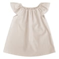 thumbnail image 1 of Teen Dresses Spring Summer Solid Ruffle Sleeveless Princess Clothes Girls Dress Beige 4-5 Years, 1 of 3