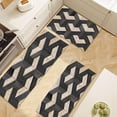 thumbnail image 2 of Farmhouse Kitchen Rug Sets 3 Piece,Black Geometric Triangle Rugs Non Slip Kitchen Rugs and Mats Set,Boho Rugs Western Decor for Mens Floor Washable Kitchen Floor Rugs for Hallway Laundry Room, 2 of 4