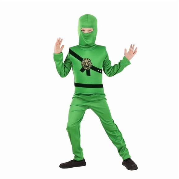 Green Ninja Master Kid's Costume