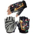 thumbnail image 5 of NIBOLOG Stylish Children Kids Scooter Bicycle Cycling Half Finger Protection Gloves, 5 of 8