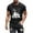 A722 Black, variant on Mens Mountain Silhouette with Flag and Stars T-Shirt Classic Americana Look for Summer Activities