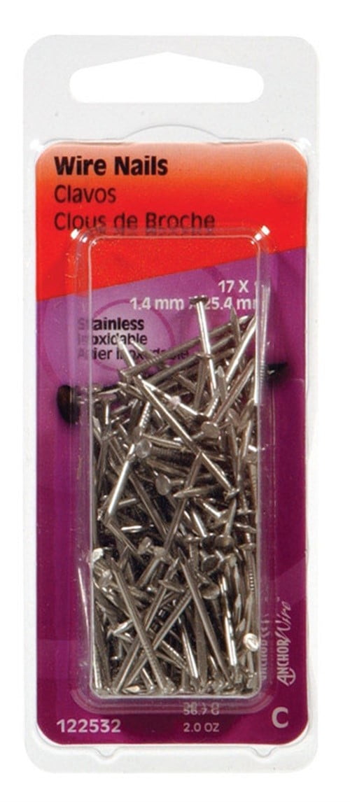Hillman Common Nail 1 Stainless Steel 17 Ga Viewpack 1 1 2 Oz Pack Of 6 Walmart Com Hillman Common Nail 1 Stainless Steel 17 Ga Viewpack 1 1 2 Oz Pack Of 6 Walmart Com