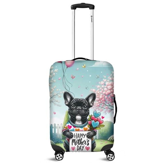 Happy Mother's Day Best French Bulldog Mom Ever Travel Luggage Cover Dog Lover Gifts Suitcase Dust Protective Decor - 03002