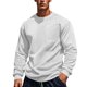 thumbnail image 1 of Blusas y camisas de manga larga con cuello redondo para hombre, blusas casuales de moda de color liso, blusas transpirables, blusas de manga larga con cuello redondo, blusas de poliéster para hombre, 1 of 9
