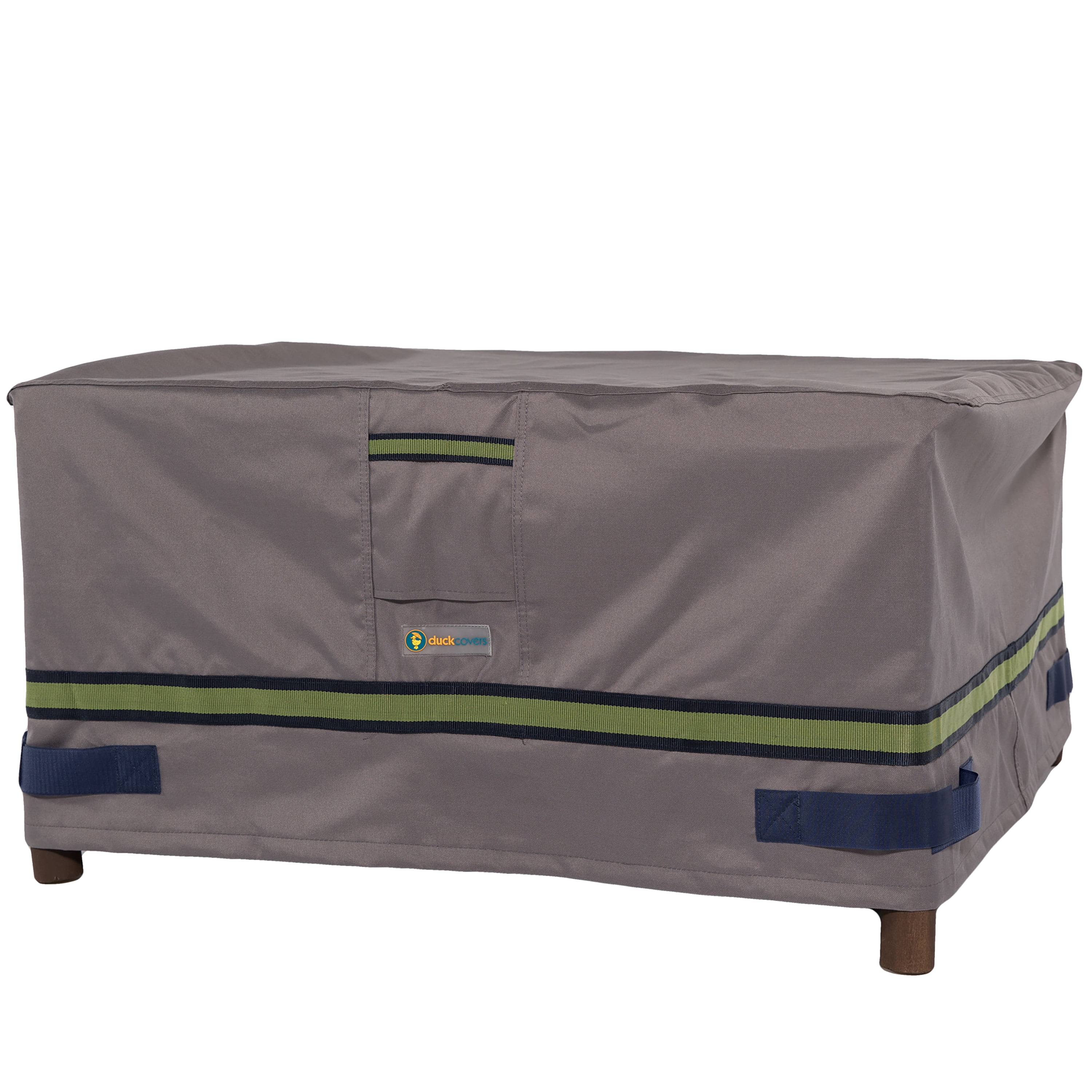 52 L x 30 W x 18 H with Duck Dome Airbag Duck Covers Elegant Rectangular Patio Ottoman or Side Table Cover 36L x 36W 
