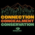 thumbnail image 2 of Women's Mossy Oak Connection Concealment Conservation Graphic Tee Black Large, 2 of 4