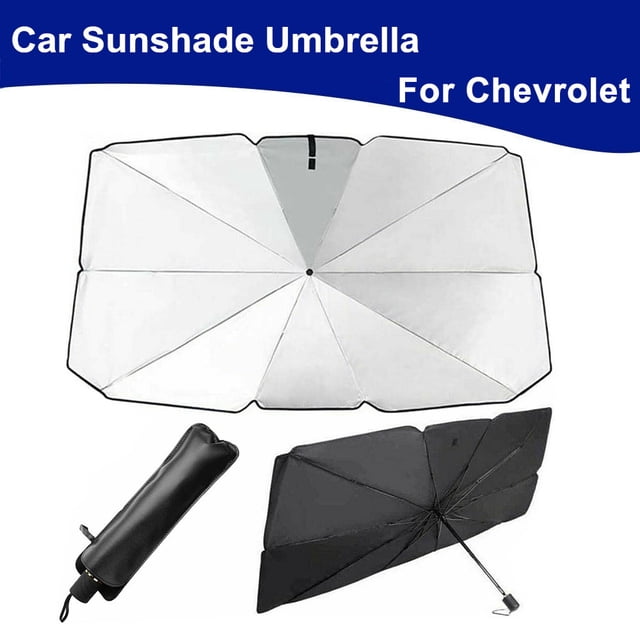 for Chevrolet Car Windshield Umbrella Sun Shade Foldable UV Block Screen Cover